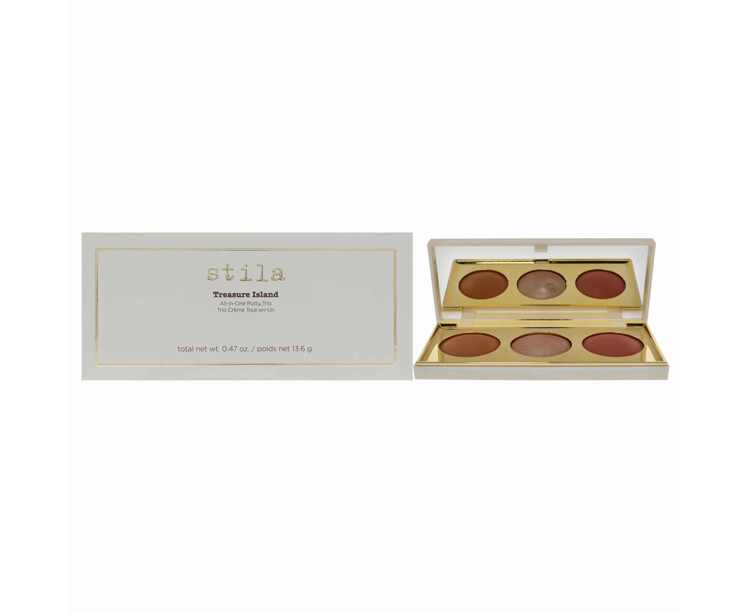 Treasure Island All-in-One Putty Trio Palette by Stila for Women - 0.47 oz Makeup