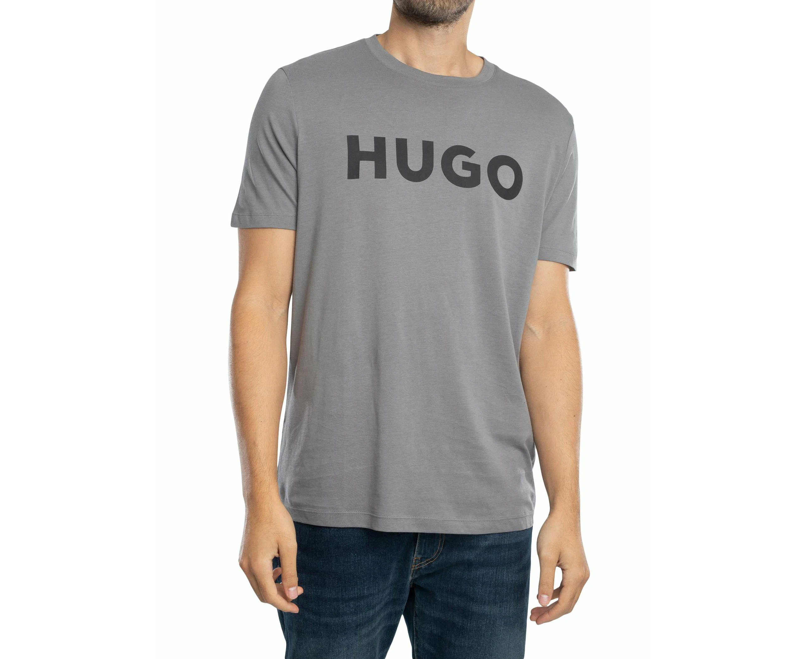 HUGO Men's Dulivio Graphic T-Shirt - Grey