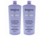 Kerastase Blonde Absolu Bain Ultra Violet Shampoo by Kerastase for Unisex - 33.8 oz Shampoo - Pack of 2