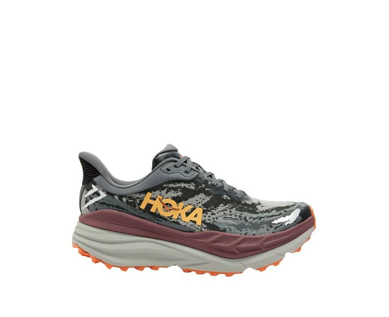 HOKA Mens Stinson 7 All Terrain Running Shoes - Castlerock/Cabernet