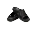 Crocs Unisex Mellow Recovery Texture Slides - Black