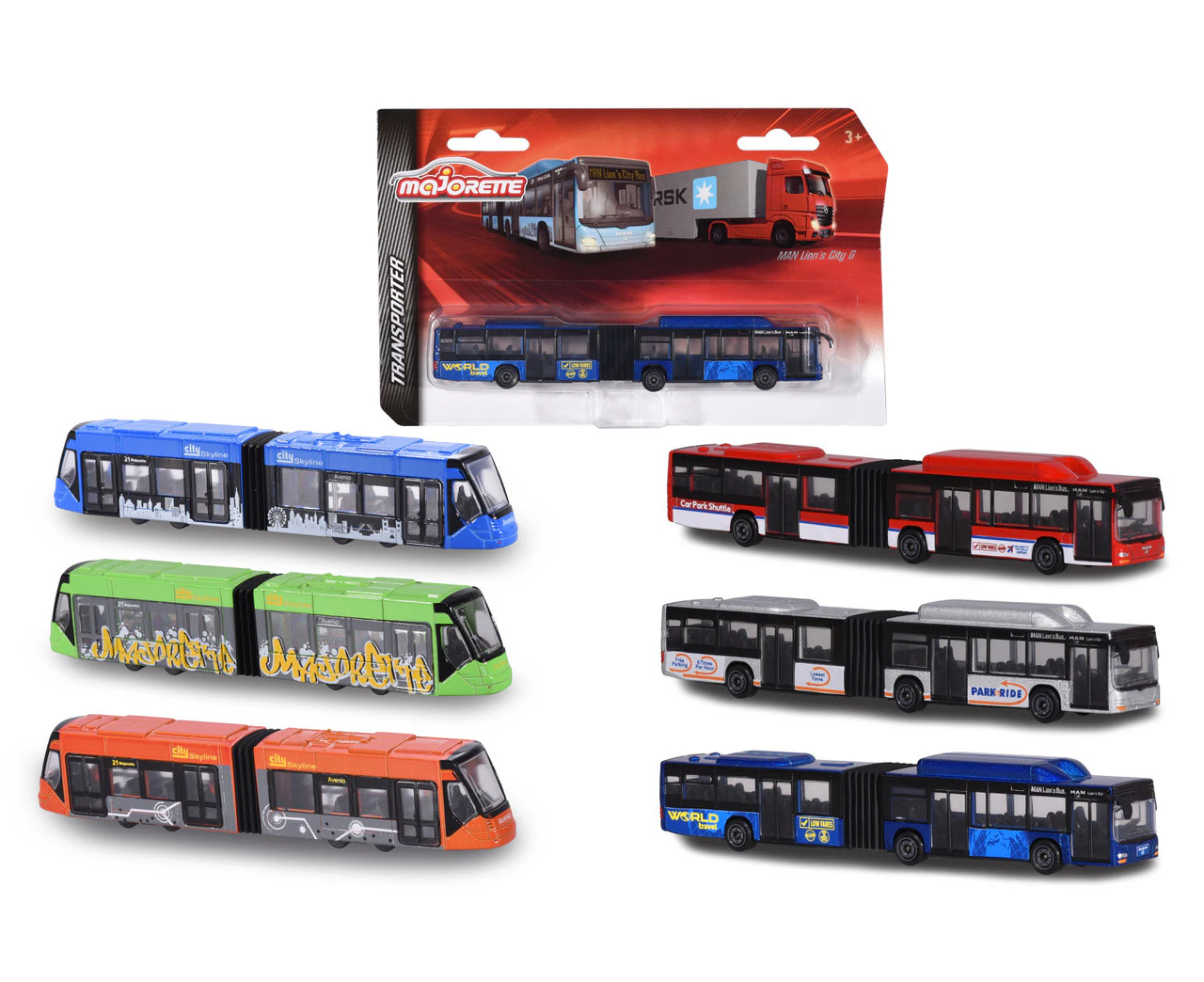 Majorette Siemen Avenio Tram & Bus  - Randomly Assorted