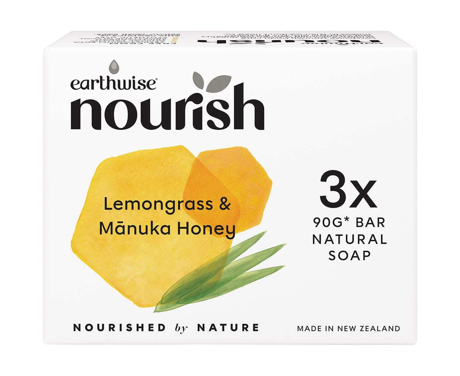 Natural Soap Bar - Lemongrass & Manuka Honey x3