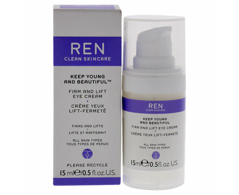 REN Keep Young and Beautiful Firm and Lift Eye Cream by REN for Unisex - 0.5 oz Eye Cream