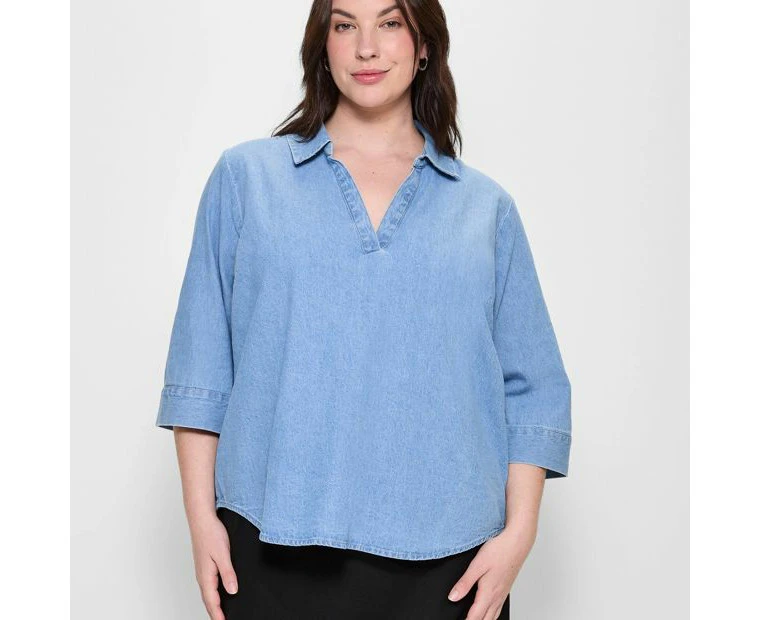 Target Plus Size Popover Shirt