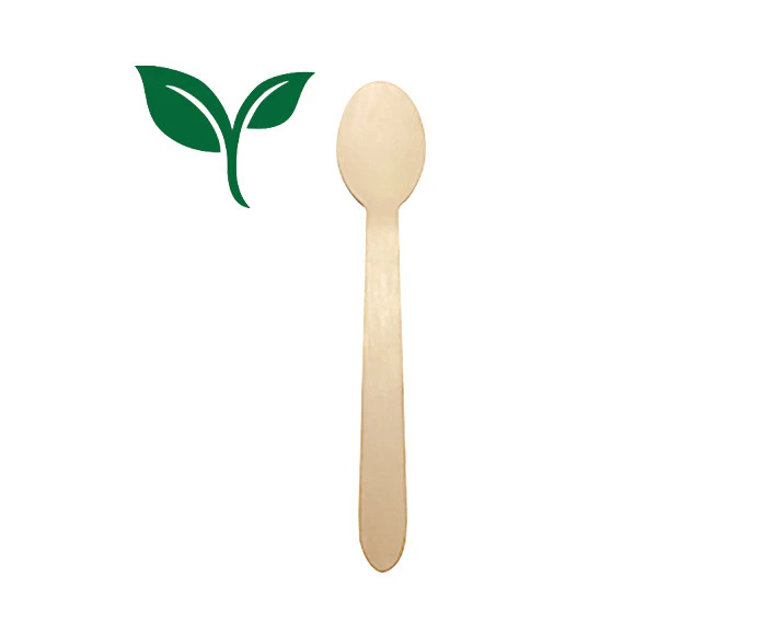 Liv Eco Biodegradable Wooden Spoon 160mm Non-Sterile 20 Pack x50