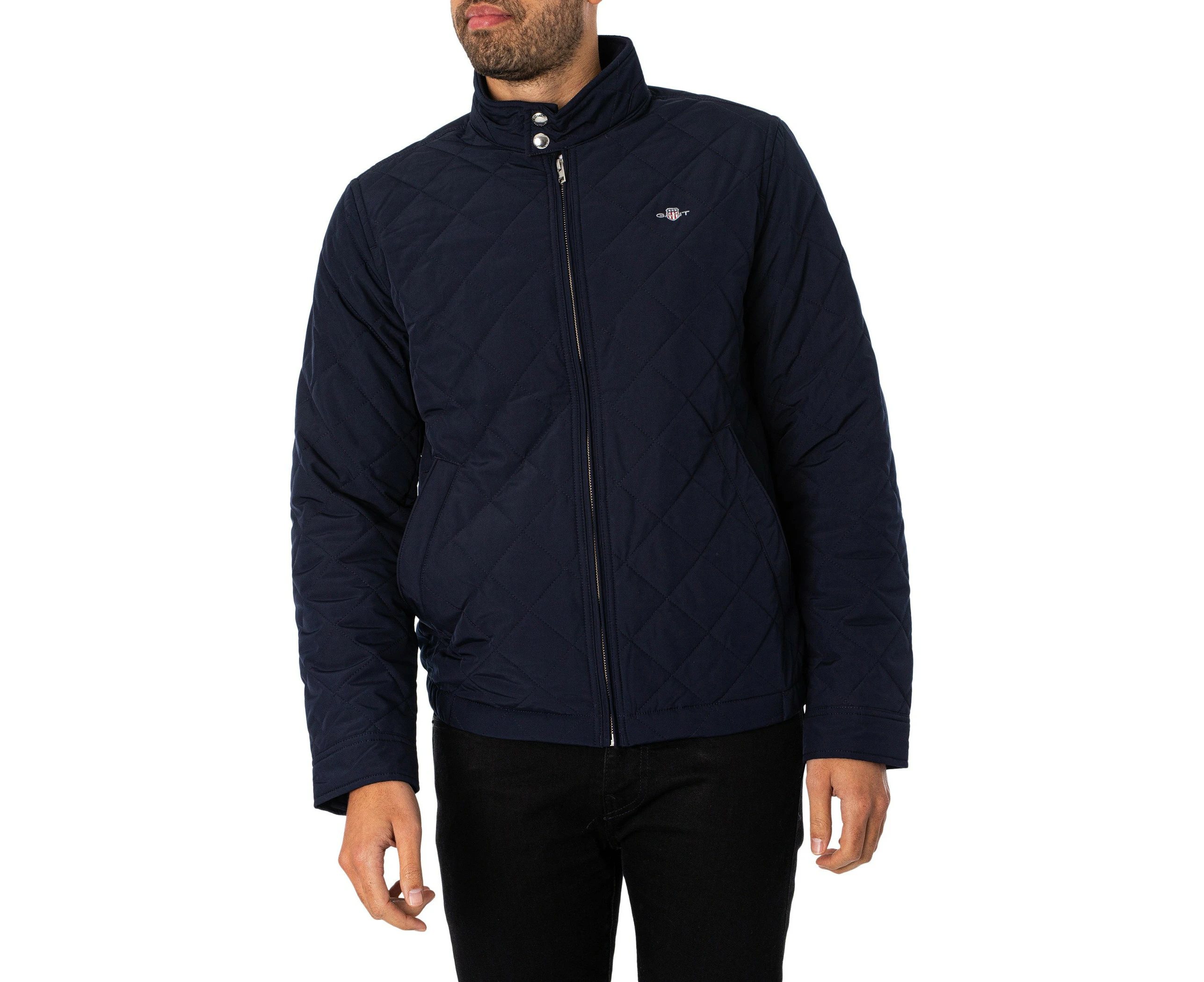 GANT Men's Quilted Windcheater Jacket - Blue