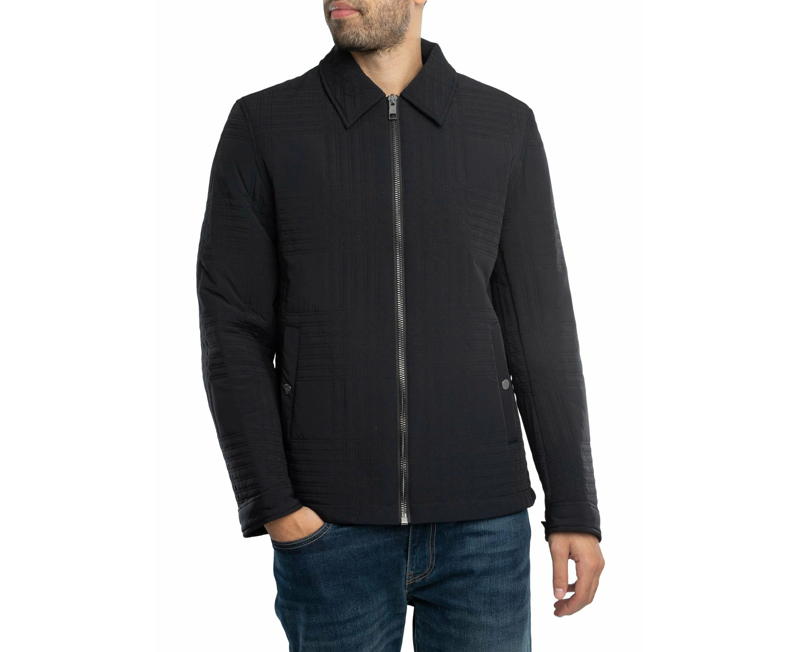 Ted Baker Men's Quilted Harrington Jacket - Black