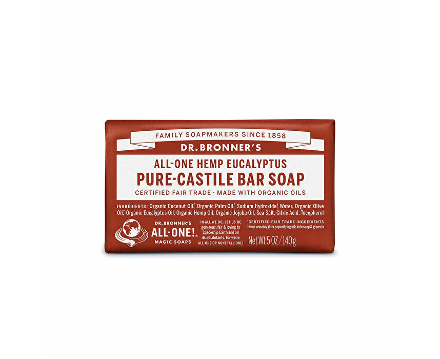 Dr. Bronner's Pure-Castile Bar Soap (Hemp All-One) Eucalyptus 140g