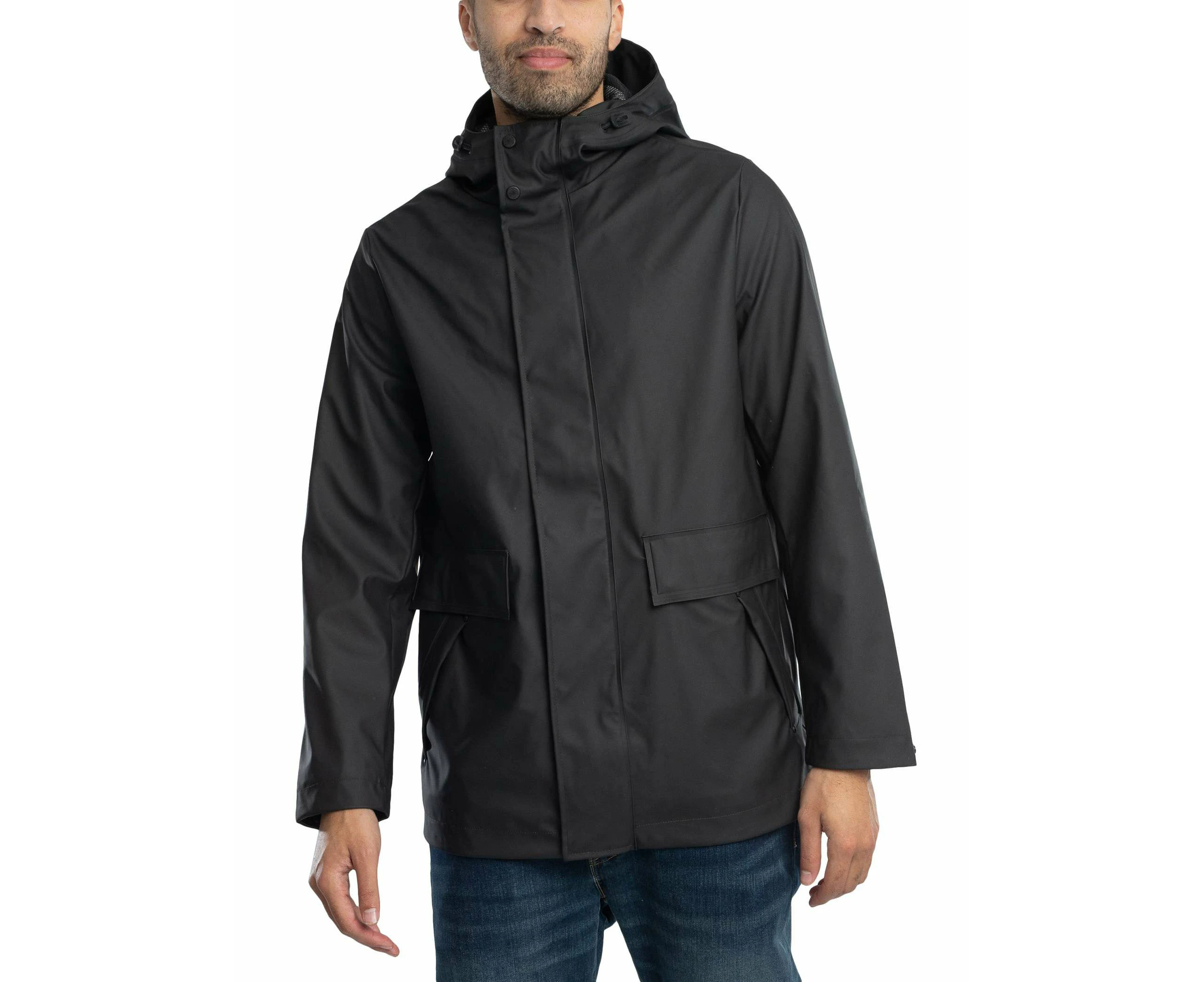 Hunter Men's Logo Rain Jacket - Black