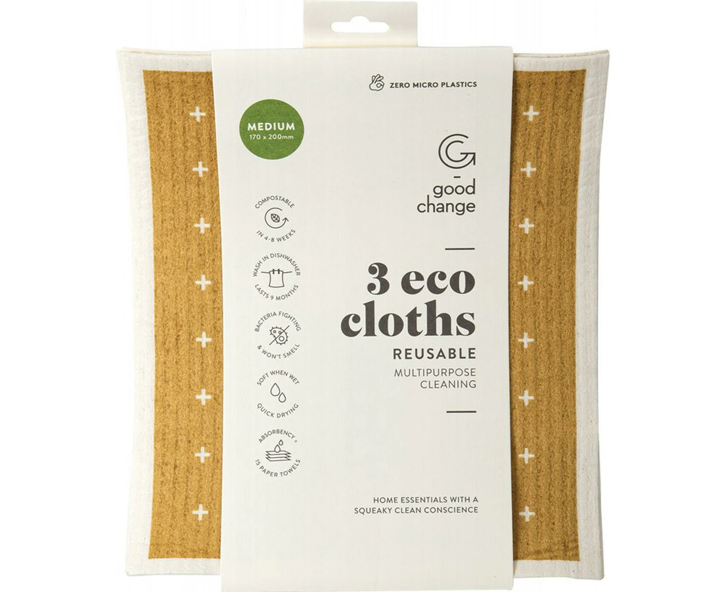 Eco Cloth, 3 Pack - Medium