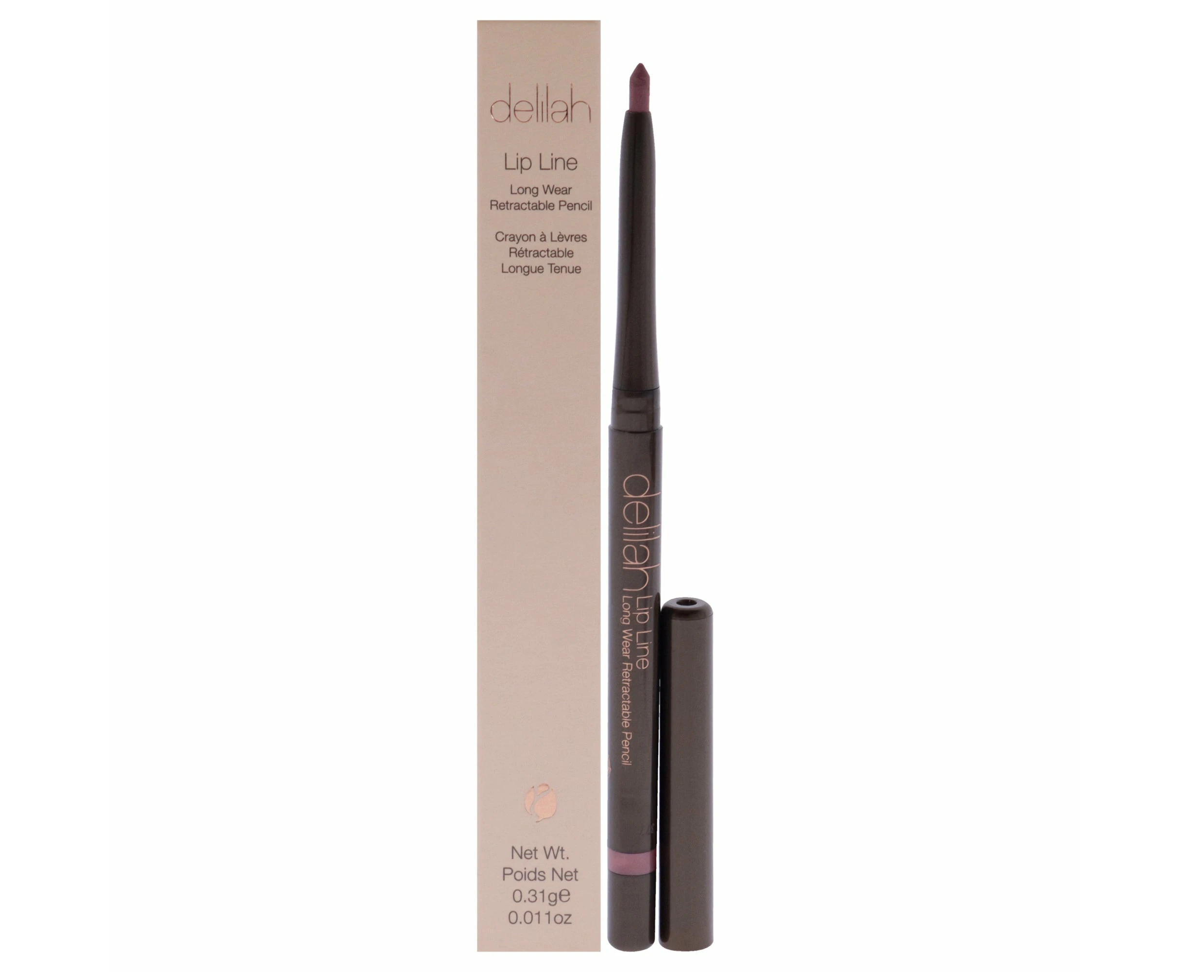 delilah Lip Line Long Wear Retractable Pencil - Naked for Women 0.011 oz Lip Liner