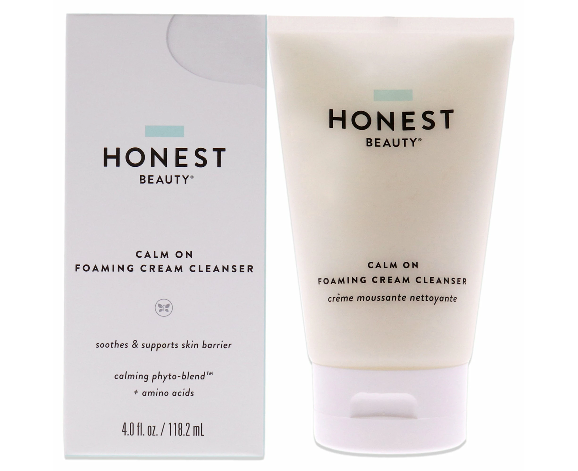 Calm on Foaming Cream Cleanser by Honest for Women - 4 oz Cleanser