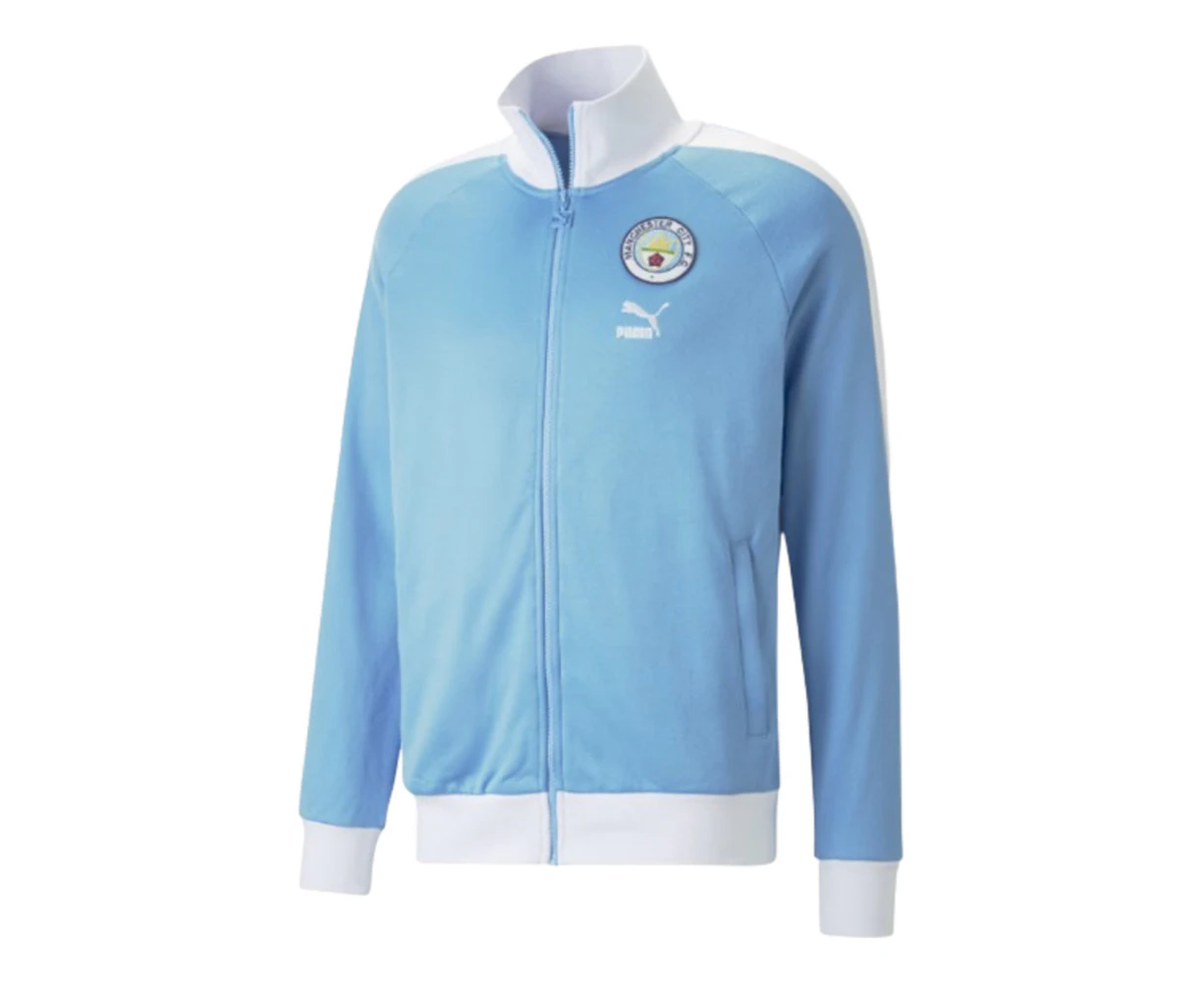 2023-2024 Man City FtblHeritage T7 Track Jacket (Light Blue)