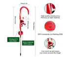 3 Pack Christmas Candy Cane Lights, Solar Christmas Path Marker Lights, Outdoor Christmas Decorations