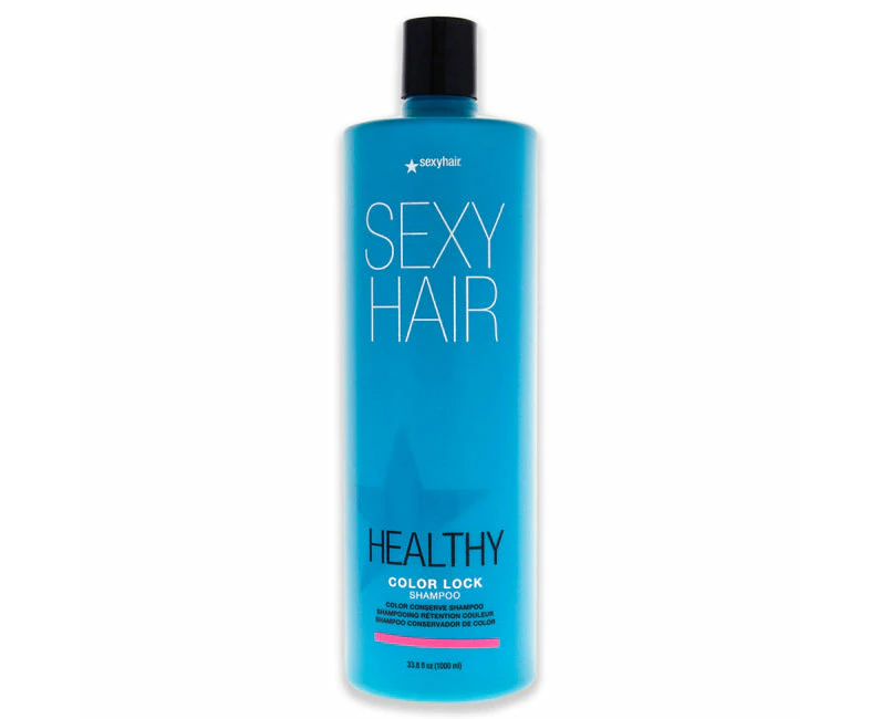 Sexy Hair Healthy Color Lock Shampoo by Sexy Hair for Unisex - 33.8 oz Shampoo