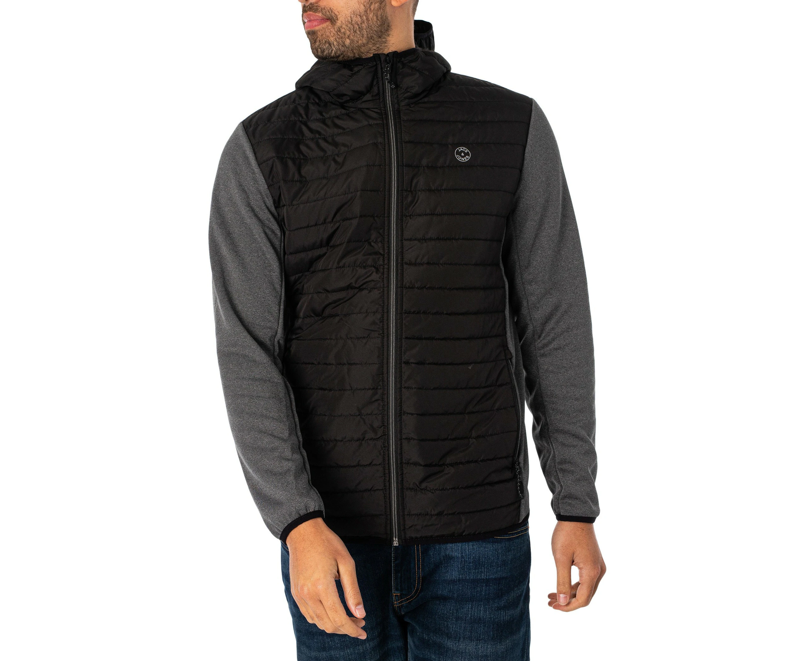 Jack & Jones Men's Multi Quilted Jacket - Black