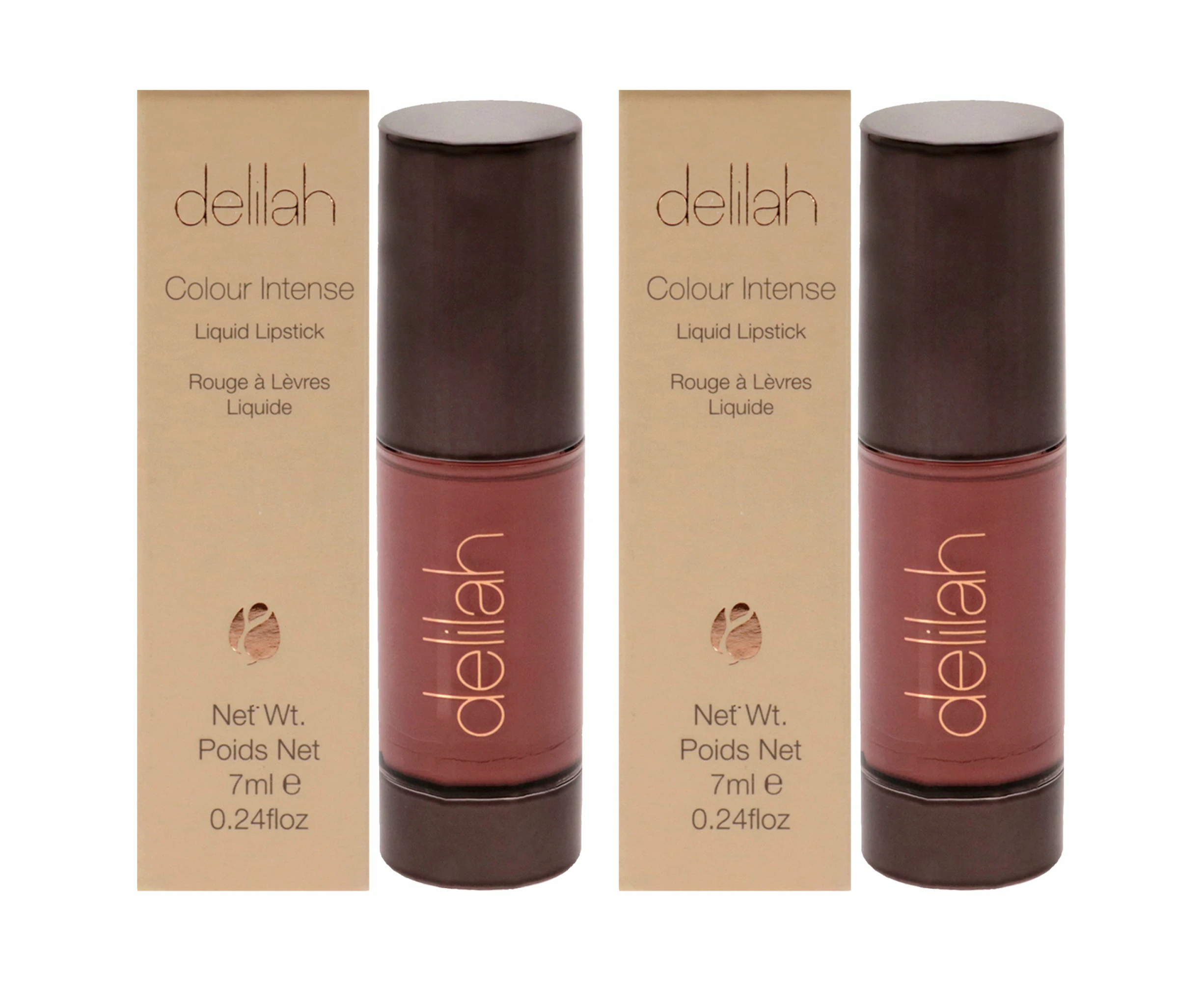 Delilah Colour Intense Liquid Lipstick - Beau by Delilah for Women - 0.24 oz Lipstick - Pack of 2