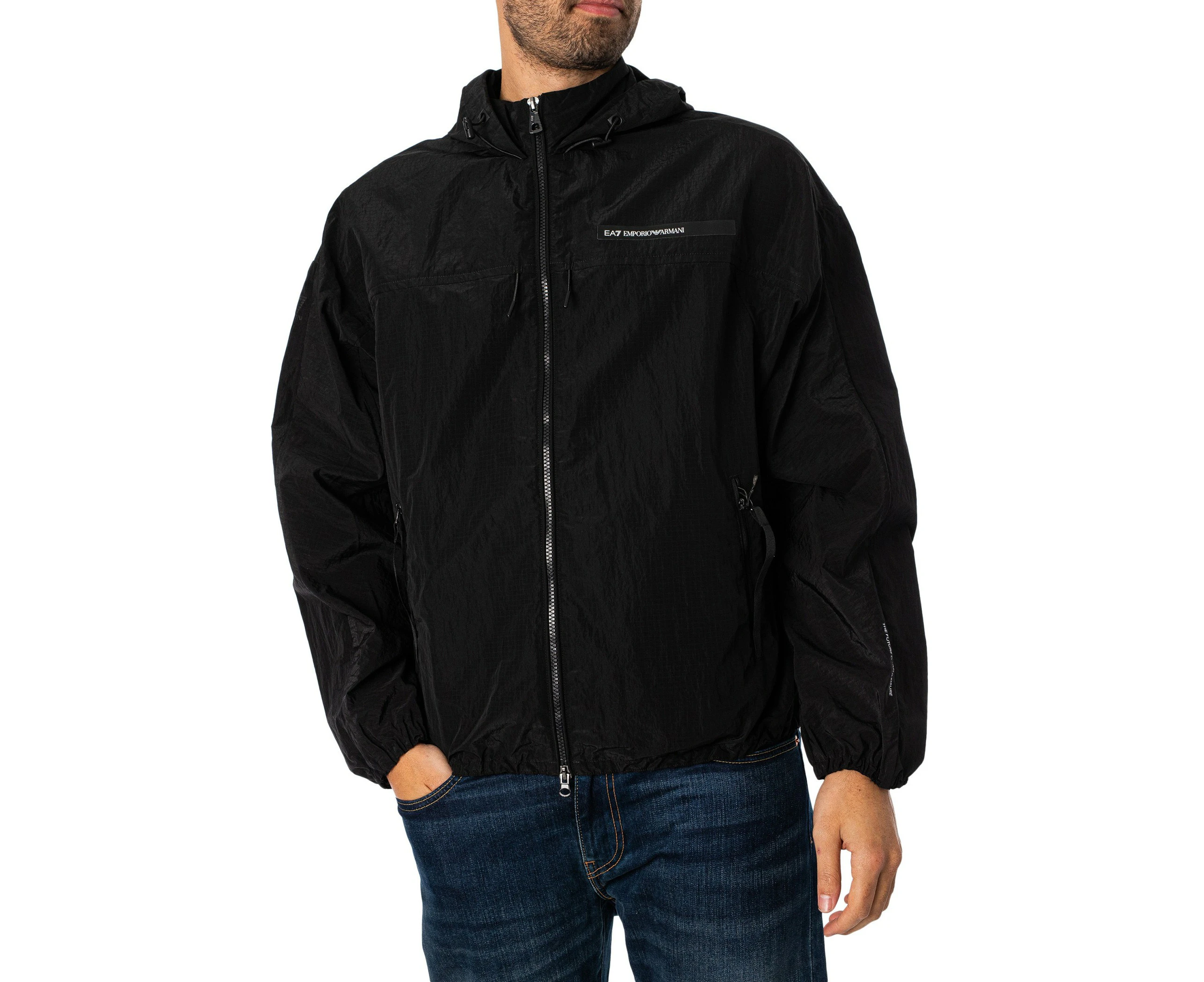 EA7 Men's Light Bomber Jacket - Black