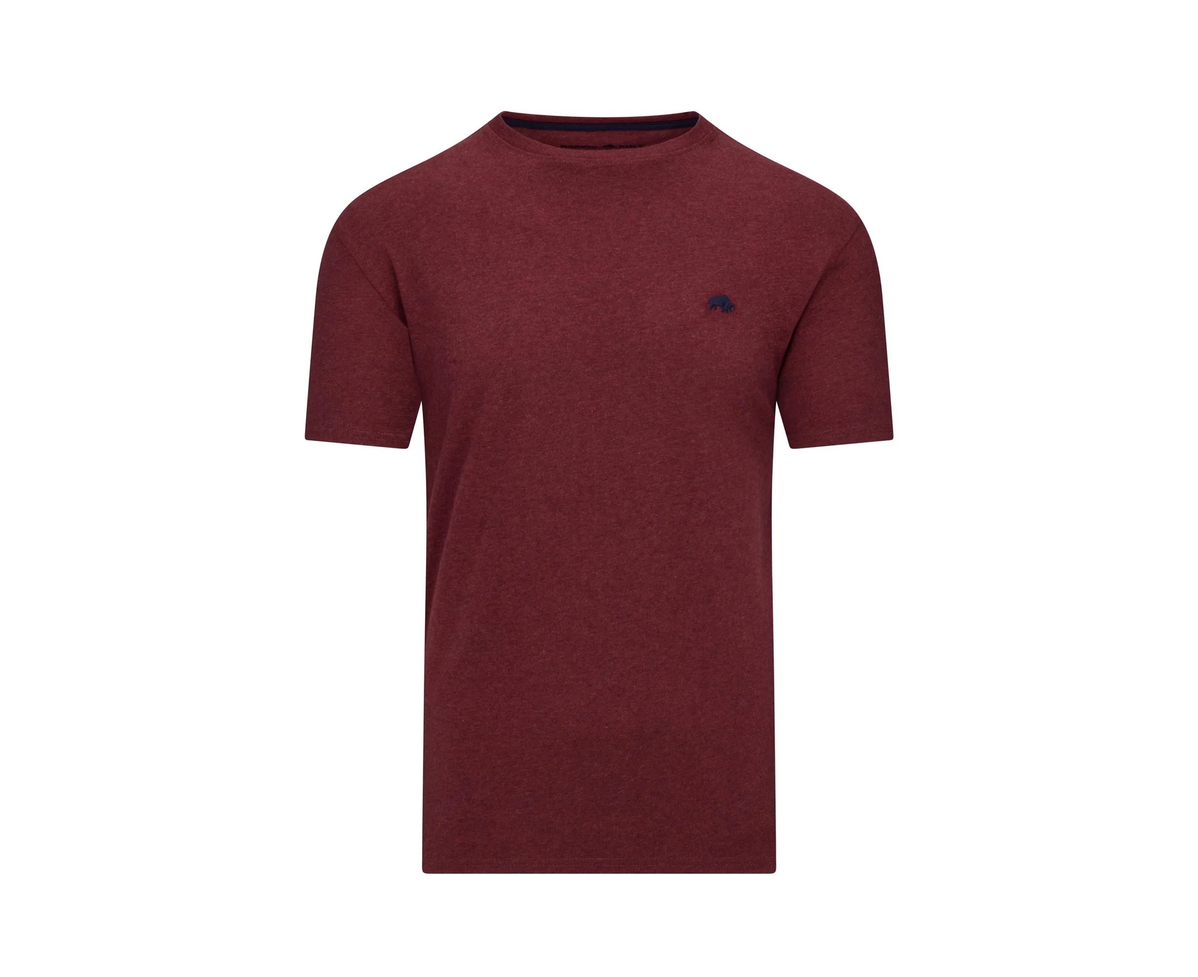 Raging Bull Mens Classic Organic T-Shirt (Claret) - RB293