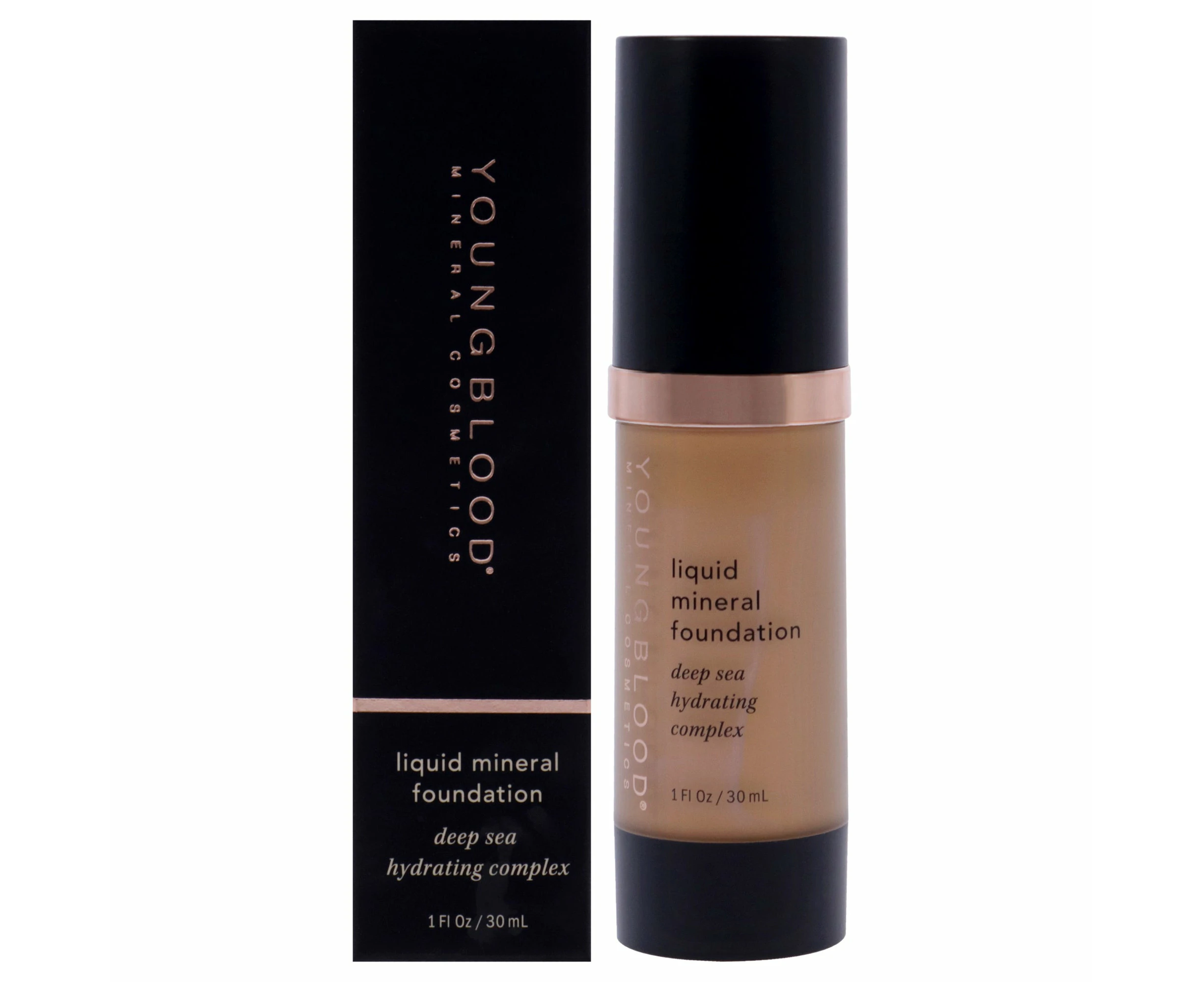 Liquid Mineral Foundation - Nutmeg by Youngblood for Women - 1 oz Foundation