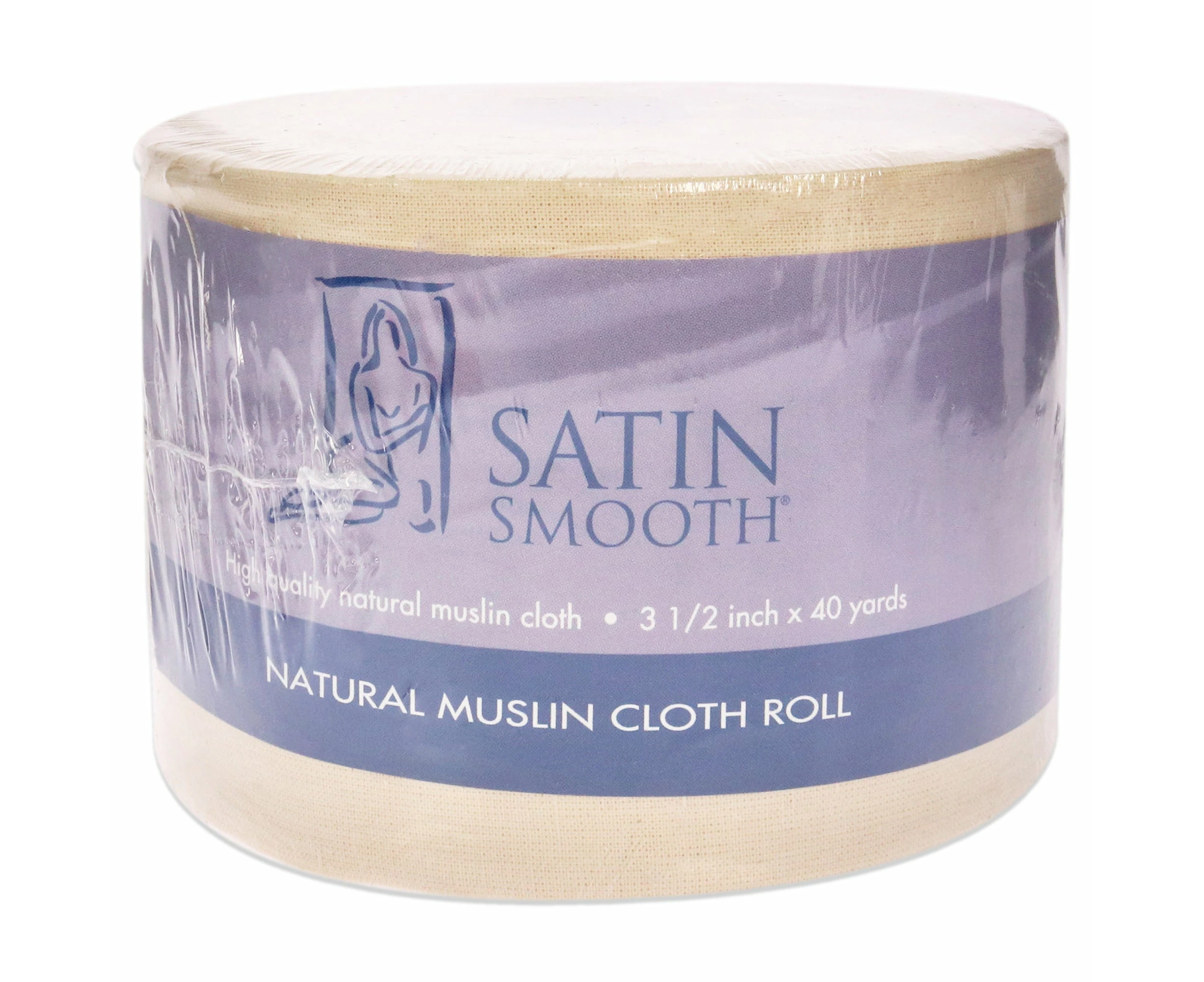 Natural Muslin Cloth Roll by Satin Smooth for Women - 1 Pc Roll