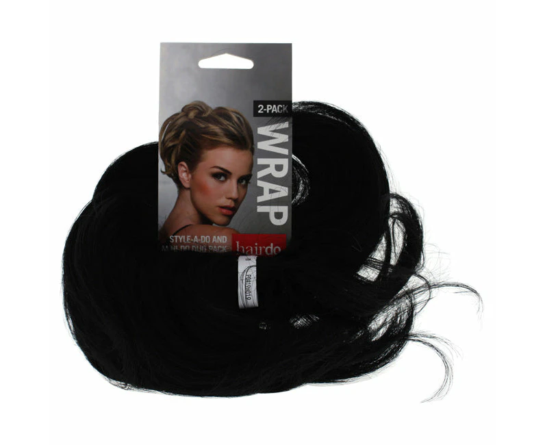 Style-a-do And Mini-do Duo Pack - R1 Black by Hairdo for Women - 2 Pc Hair Wrap