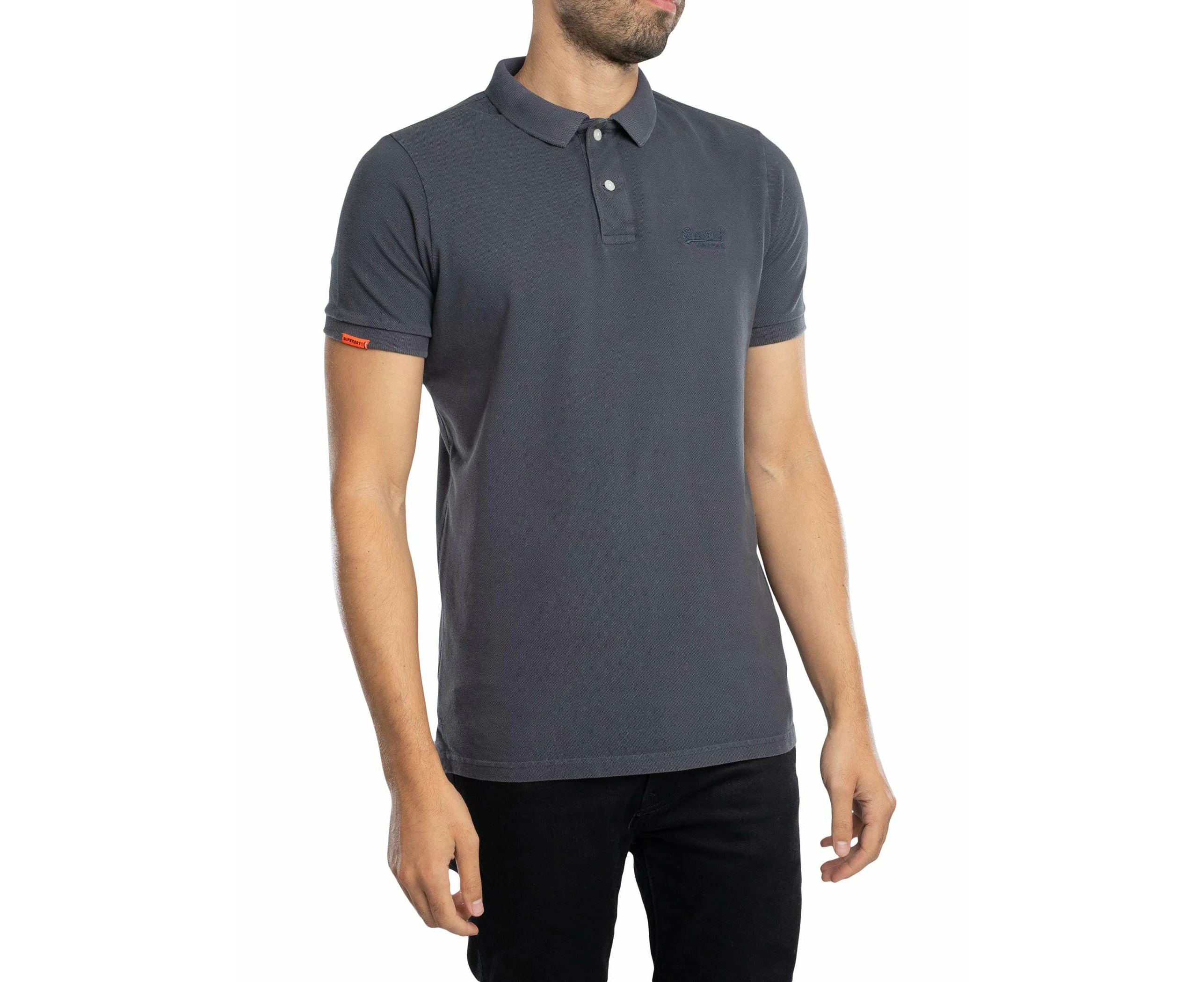 Superdry Men's Vintage Destroy Polo Shirt - Black