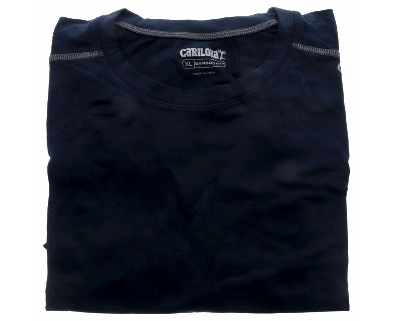 Cariloha Bamboo Athletic Crew T-Shirt - Navy by Cariloha for Men - 1 Pc T-Shirt (XL)