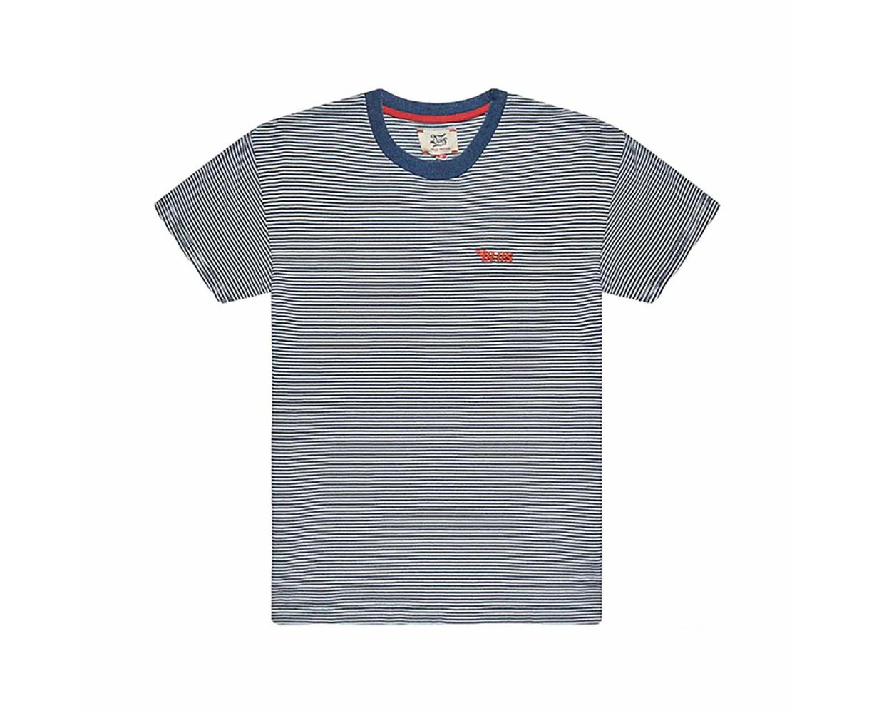 Deus Ex Machina Indigo Stripe Tee Mens