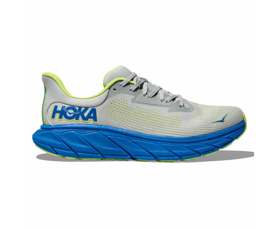 HOKA Mens Arahi 7 Running Shoes - White/Blue