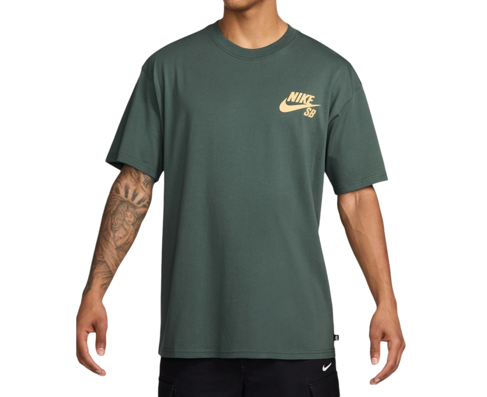 Nike SB Tee Logo Left Breast Dark Green