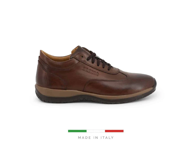 Sparco Imola Gp1 Shoes Sneakers In Leather - Brown