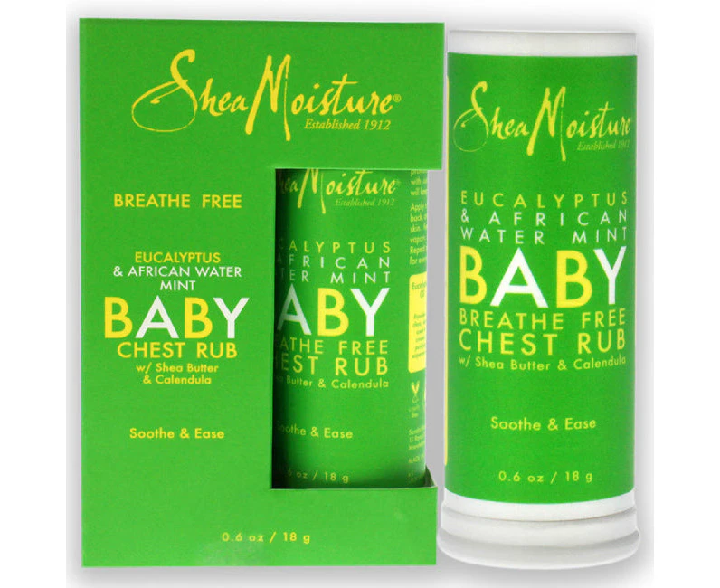 Eucalyptus and African Water Mint Baby Chest Rub by Shea Moisture for Unisex - 0.6 oz Ointment