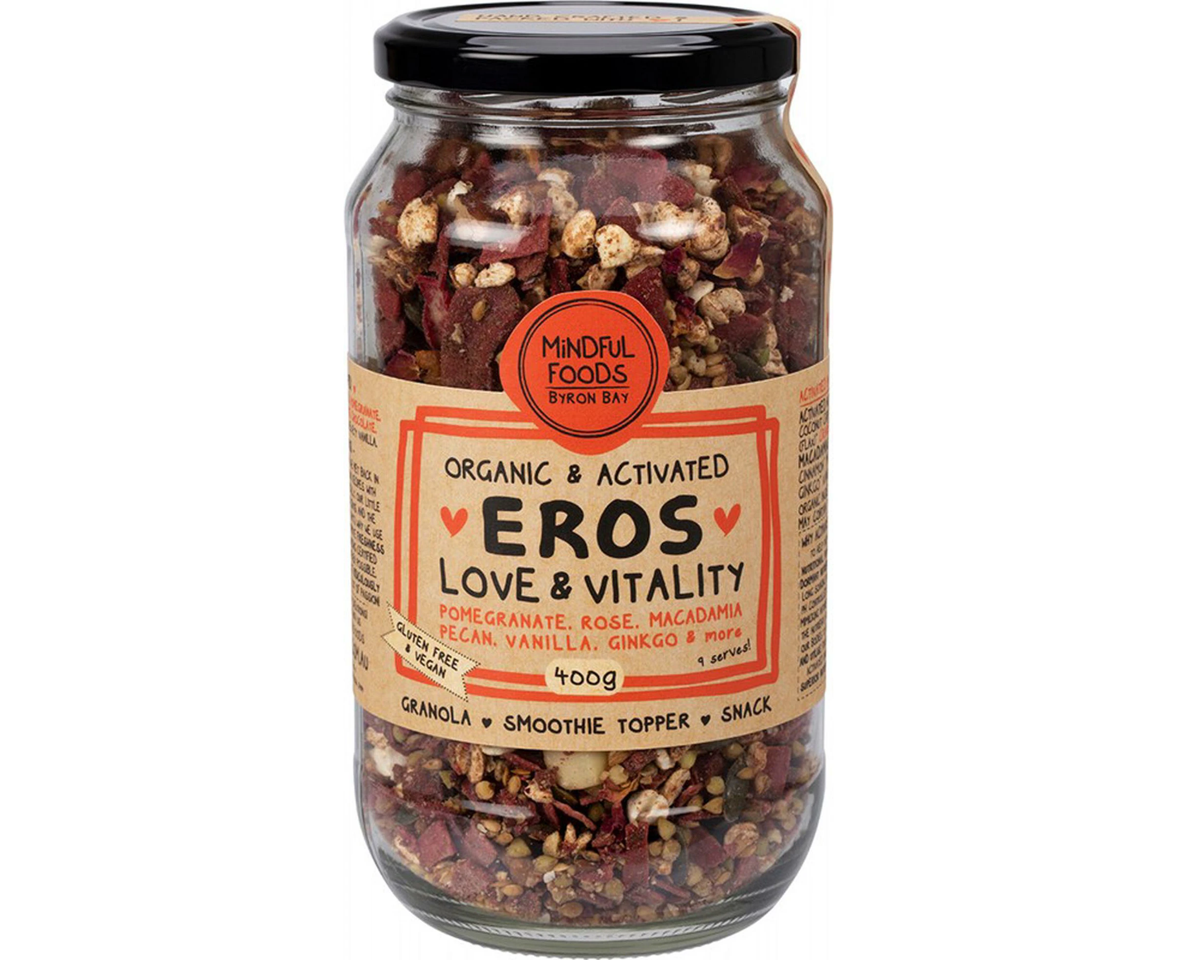 Eros Love & Vitality Granola (Organic & Activated) - 400g