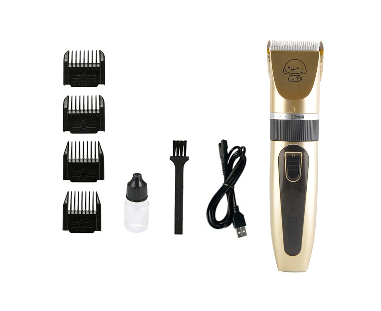 Cat Dog Pet Clippers Electric Clipper Grooming Hair Trimmer Cordless Kit