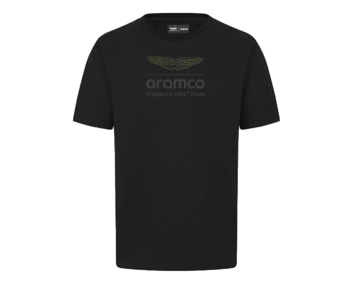 2024 Aston Martin Mens Logo Stealth T-Shirt (Black)