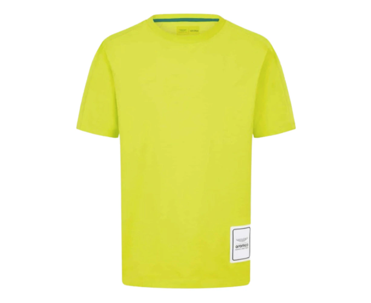 2024 Aston Martin Mens Logo T-Shirt (Lime)