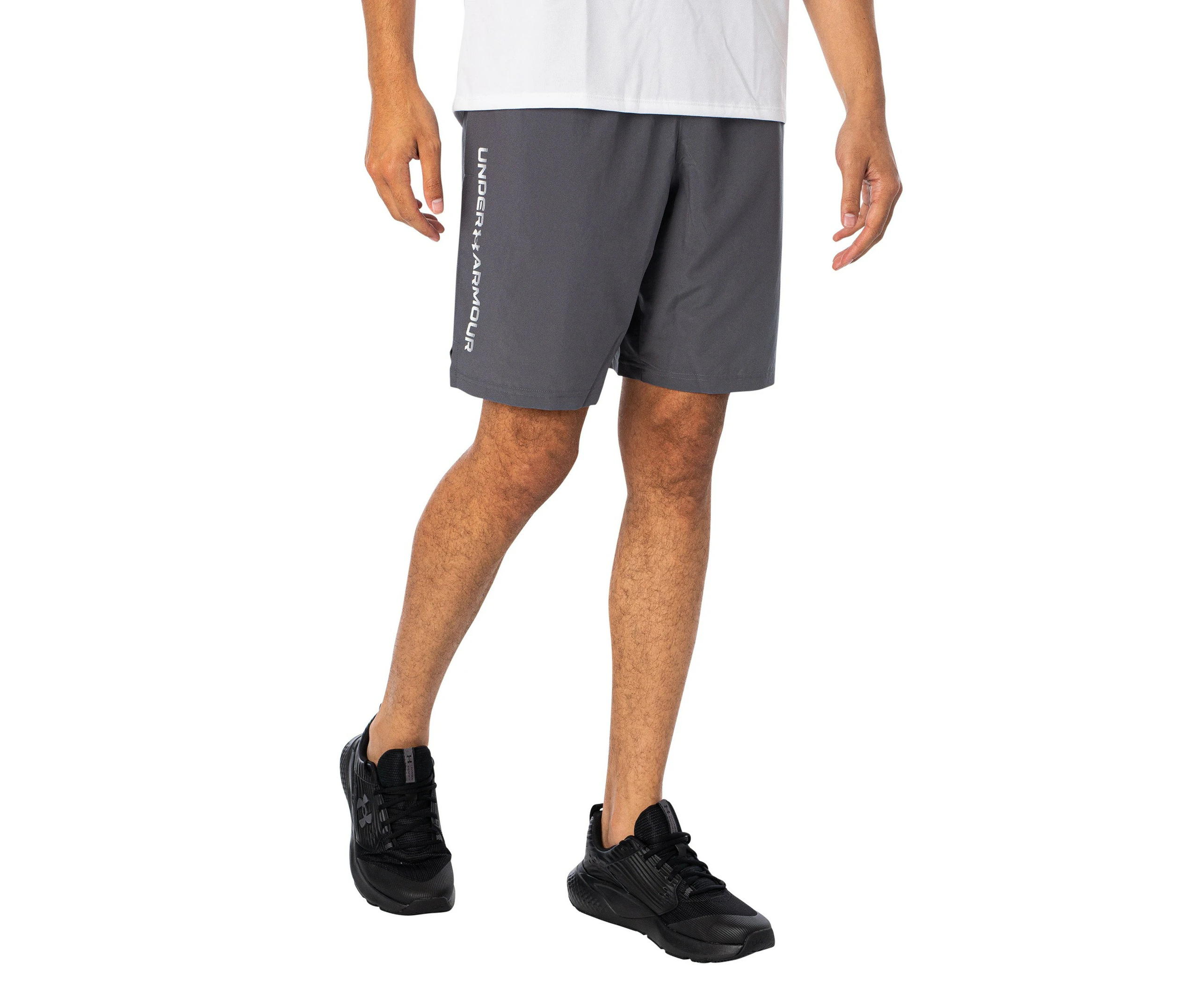 Under Armour Men's Tech Woven Wordmark Shorts - Grey