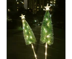 Solar Christmas Tree Lights, Christmas Solar Landscape Path Lights, Christmas Decoration