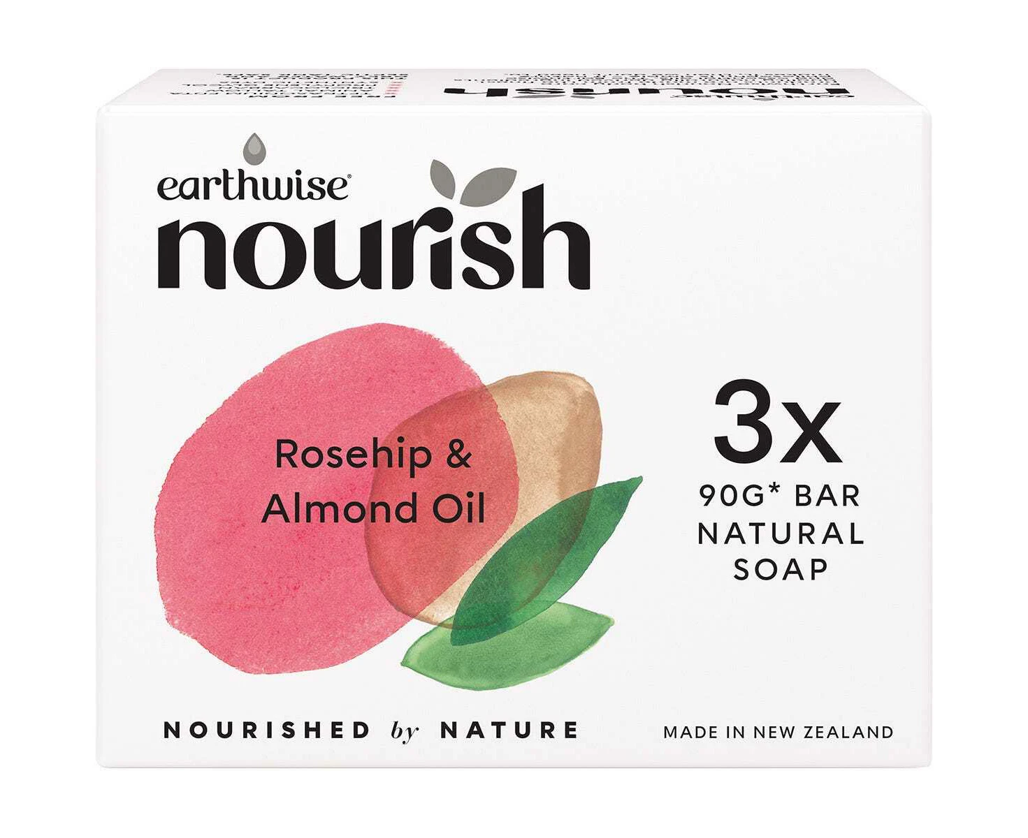 Natural Soap Bar - Rosehip & Almond Oil x3