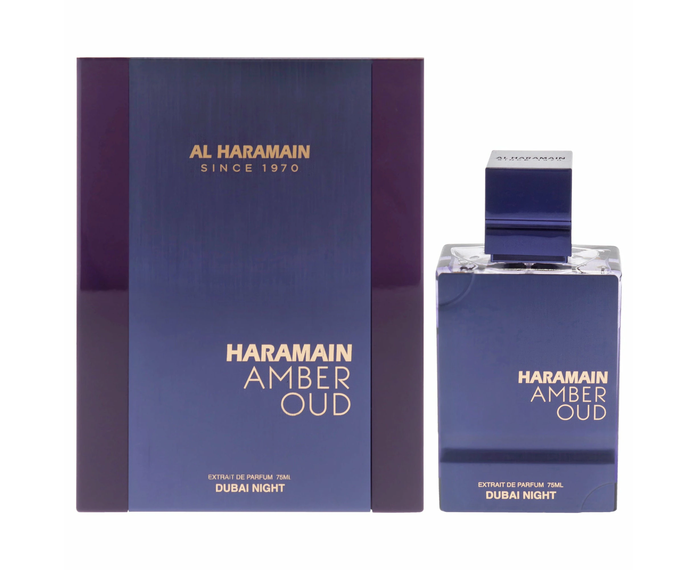 Al Haramain Amber Oud - Dubai Night Edition by Al Haramain for Men - 2.53 oz Extrait De Parfum Spray