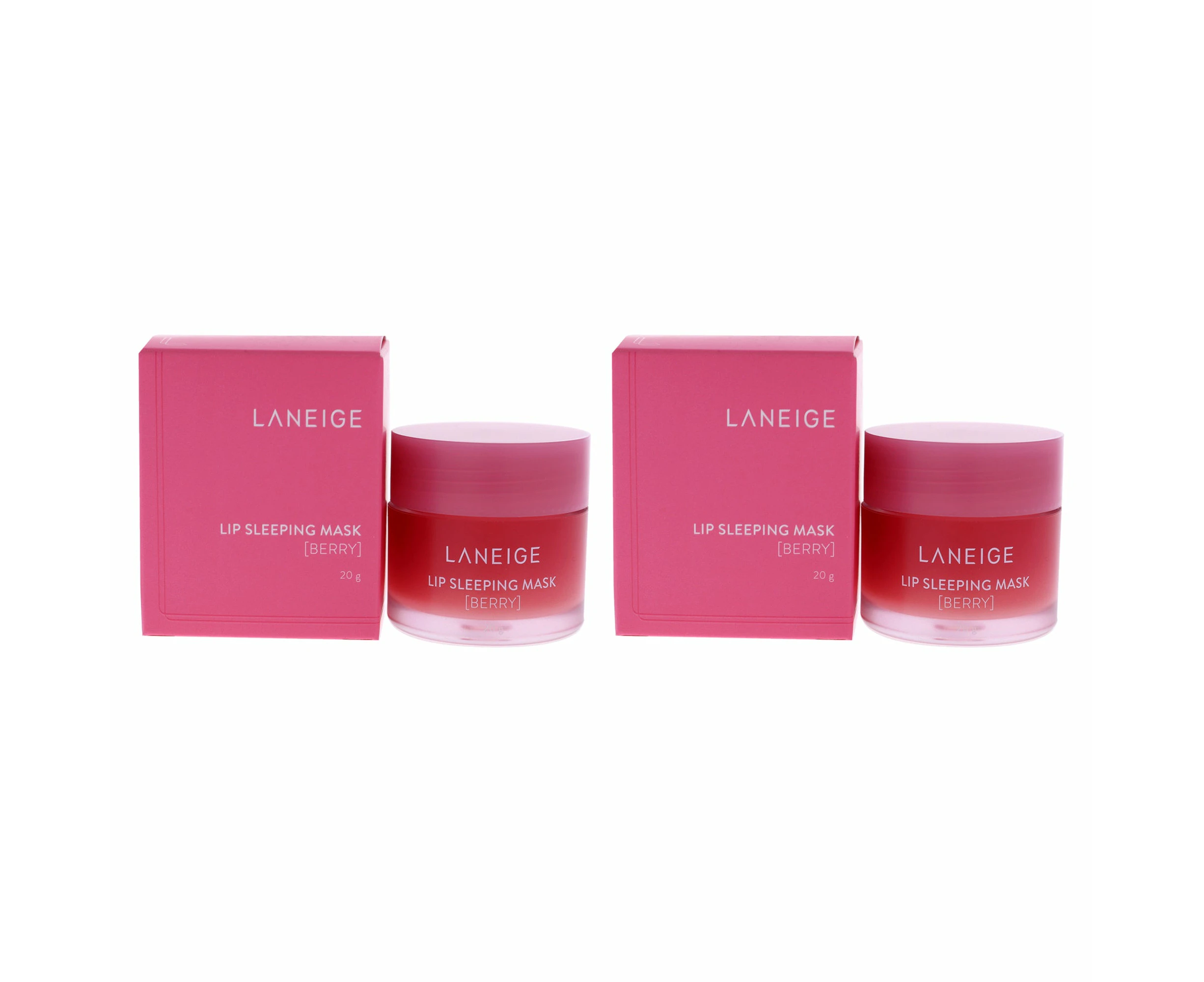 Laneige Lip Sleeping Mask - Berry by Laneige for Women - 0.7oz Lip Mask - Pack of 2