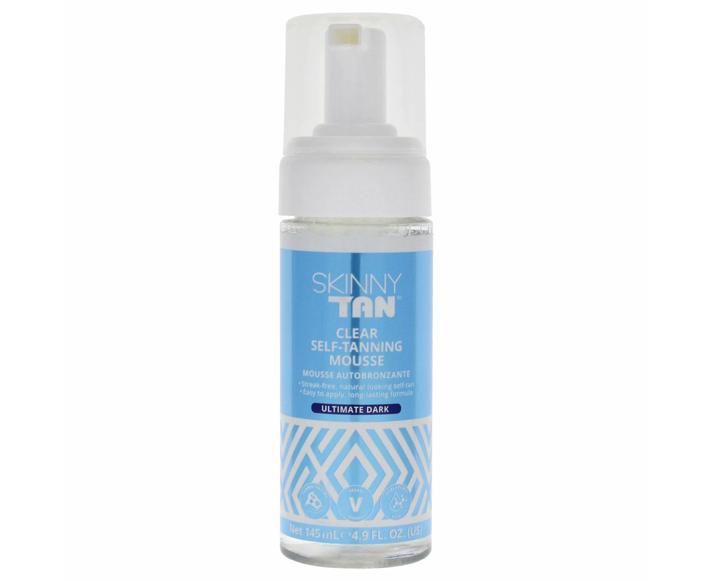 Clear Self-Tanning Mousse - Ultimate Dark by Skinny Tan for Women - 4.9 oz Mousse