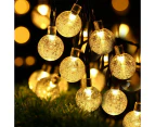 50led 7m Solar String Lights Outdoor Waterproof 8 Modes Lights Globe For Garden Decoration