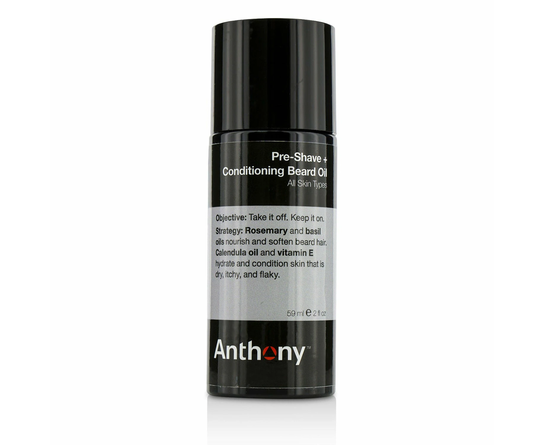 Anthony Logistics For Men Pre-Shave + Conditioning Beard Oil - For All Skin Types  59ml/2oz