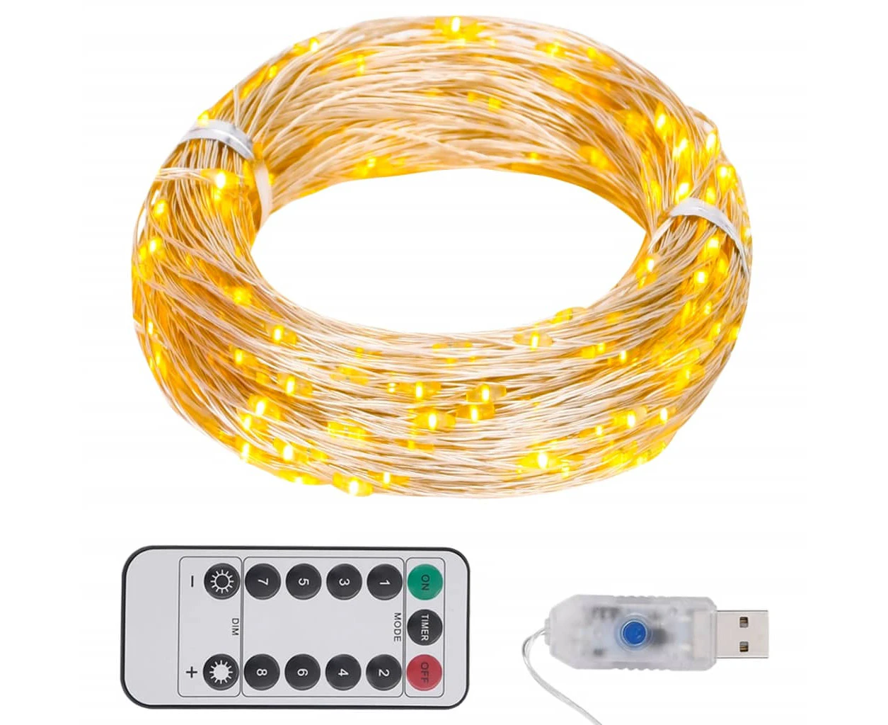 LED String with 150 LEDs Warm White 15 m