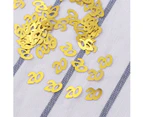 1200pcs Number 20 Sequins Confetti Party Supplies Table Confetti Decoration for Birthday Anniversary Celebration (Golden)