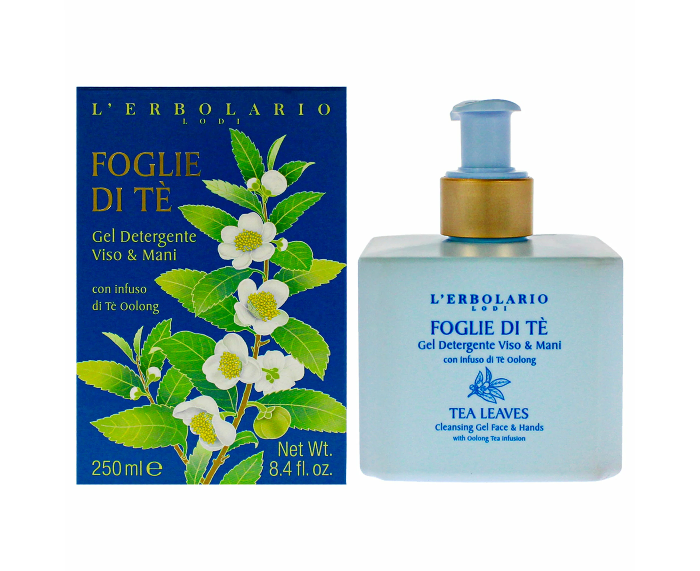 Cleansing Gel Face and Hand - Tea Leaves by LErbolario for Unisex - 8.5 oz Cleanser