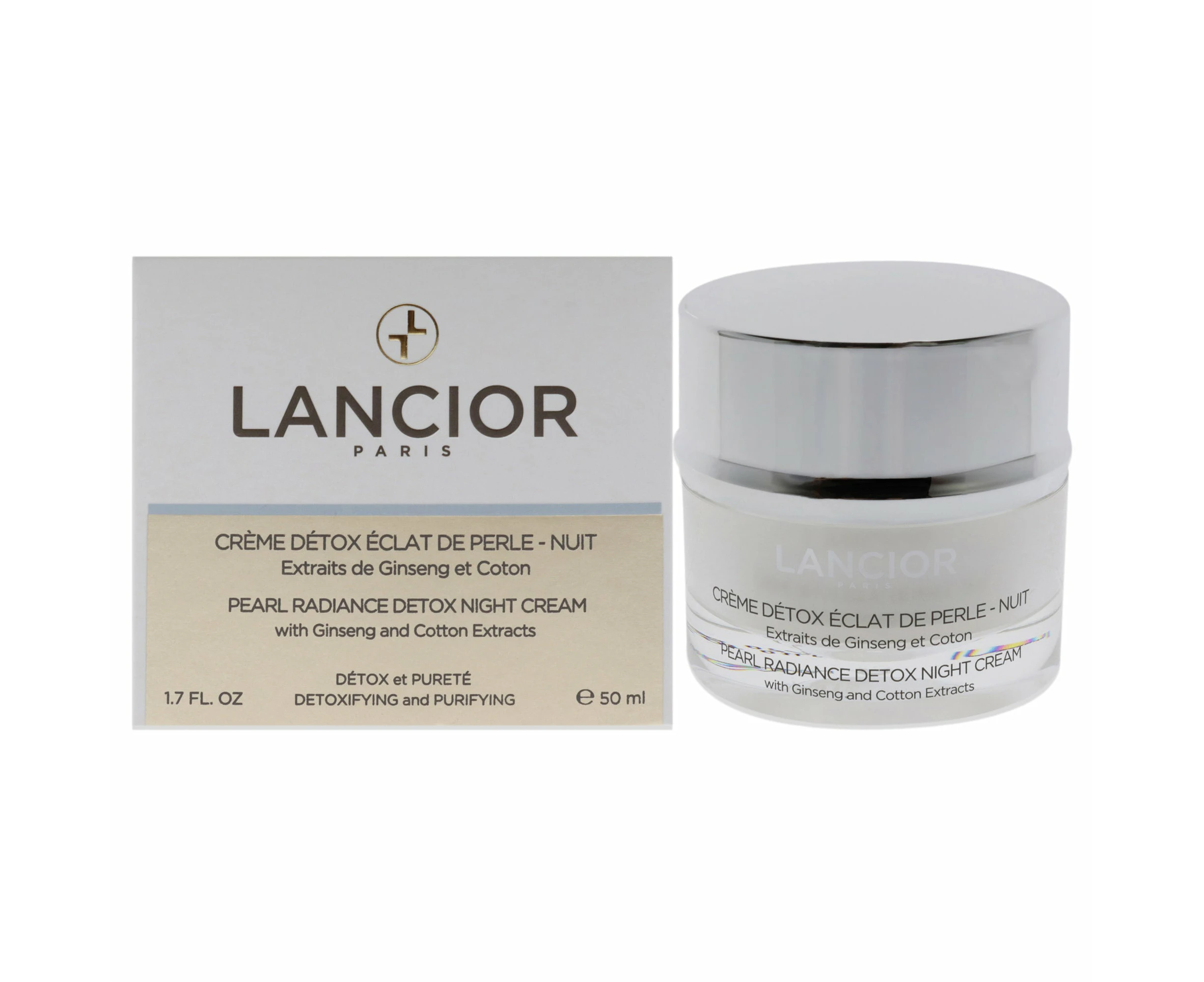 Lancior Pearl Radiance Detox Night Cream For Unisex 1.7 oz Cream Variant Size Value 1.7 oz